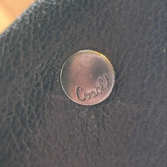 Coach dress shoes classic leather cocktail evening black high heels womens 9.5 - Picture 6 of 11